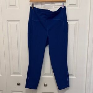 Lululemon Cropped Active Leggings in Deep Navy 21”